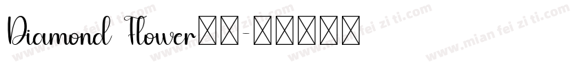 Diamond Flower字体字体转换